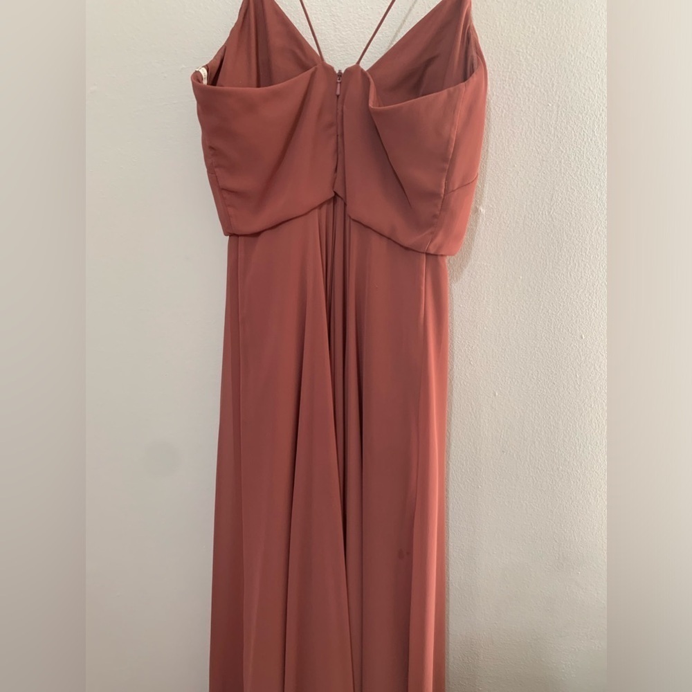 Jenny Yoo Inesse Dress in Dusty Rose (Size 0) - Picture 9 of 15